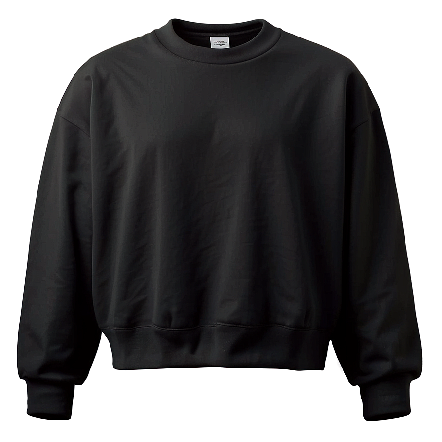 Unisex Black Oversized Sweatshirt Png Jkr52 PNG Image