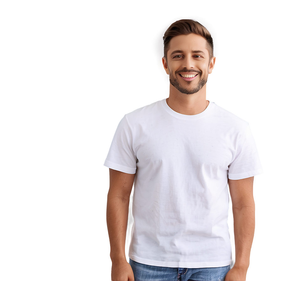 Unisex White Tee Png Gmc PNG Image