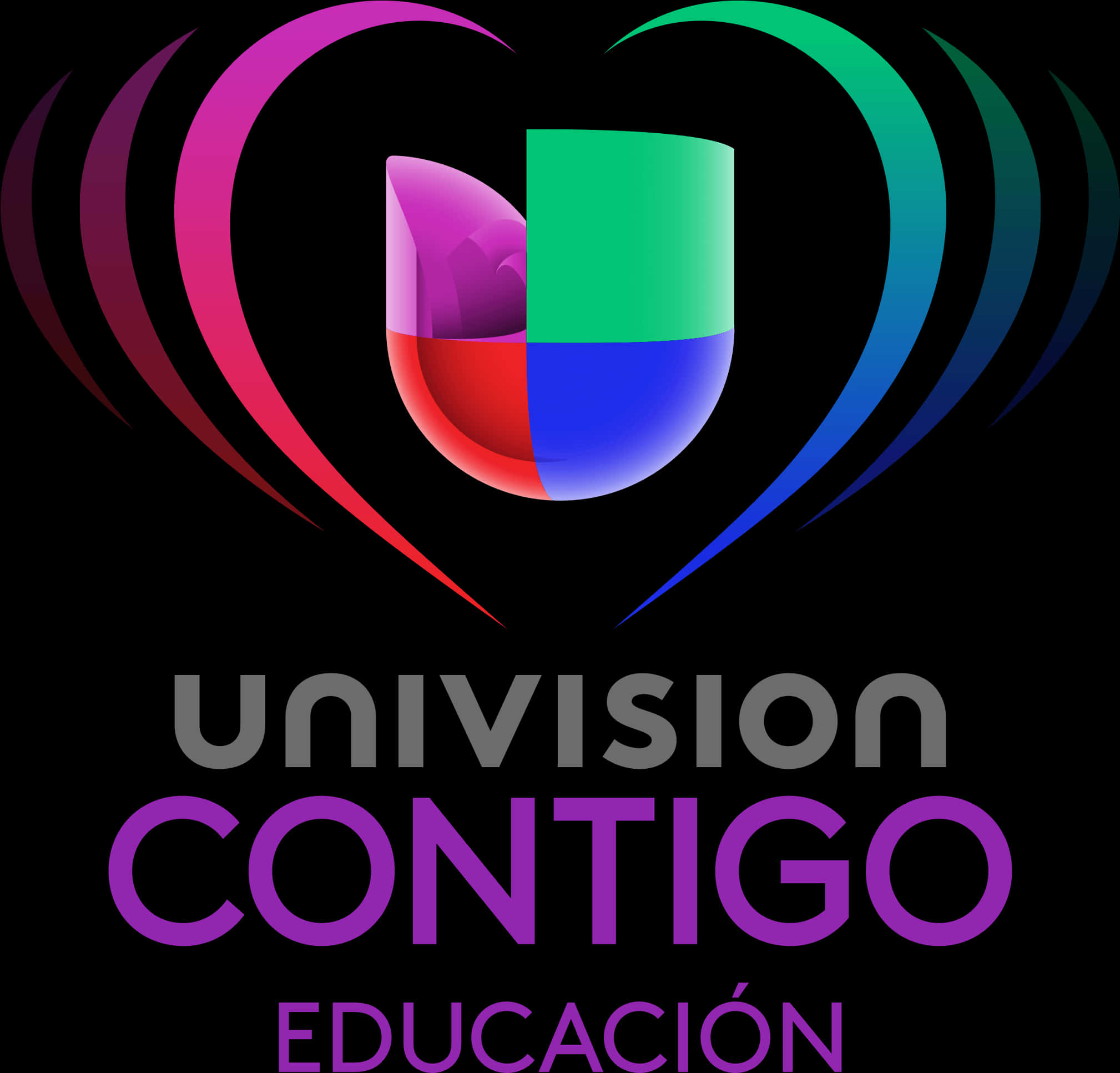 Univision Contigo Educacion Logo PNG Image