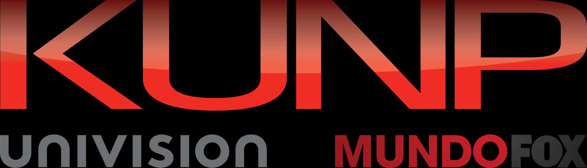 Univision Mundo Fox Logo Red Gradient Background PNG Image