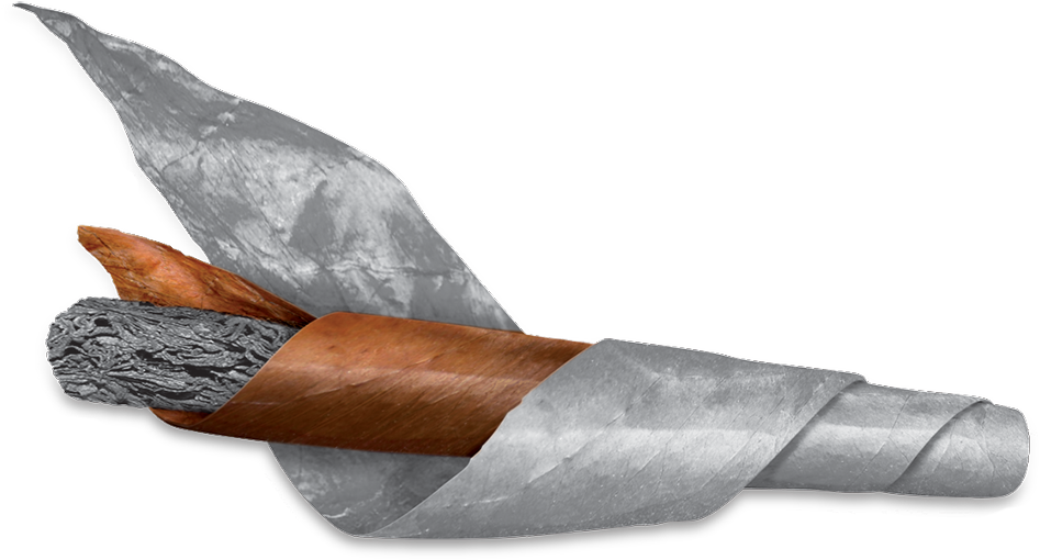 Unlit Cigar Wrappedin Leaves PNG Image