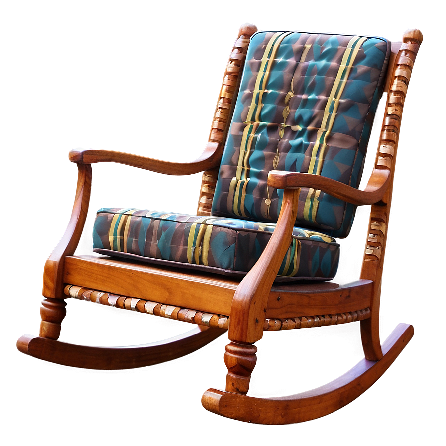 Upholstered Rocking Chair Png 06122024 PNG Image