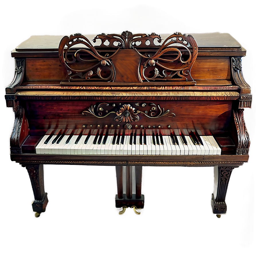 Upright Piano In Victorian Style Png 06272024 PNG Image