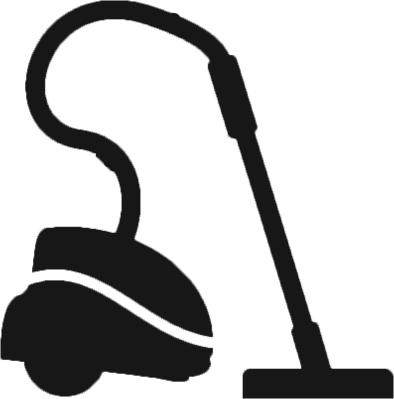 Upright Vacuum Cleaner Silhouette PNG Image