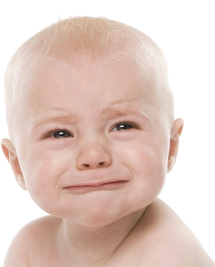 Upset Toddler Expression PNG Image