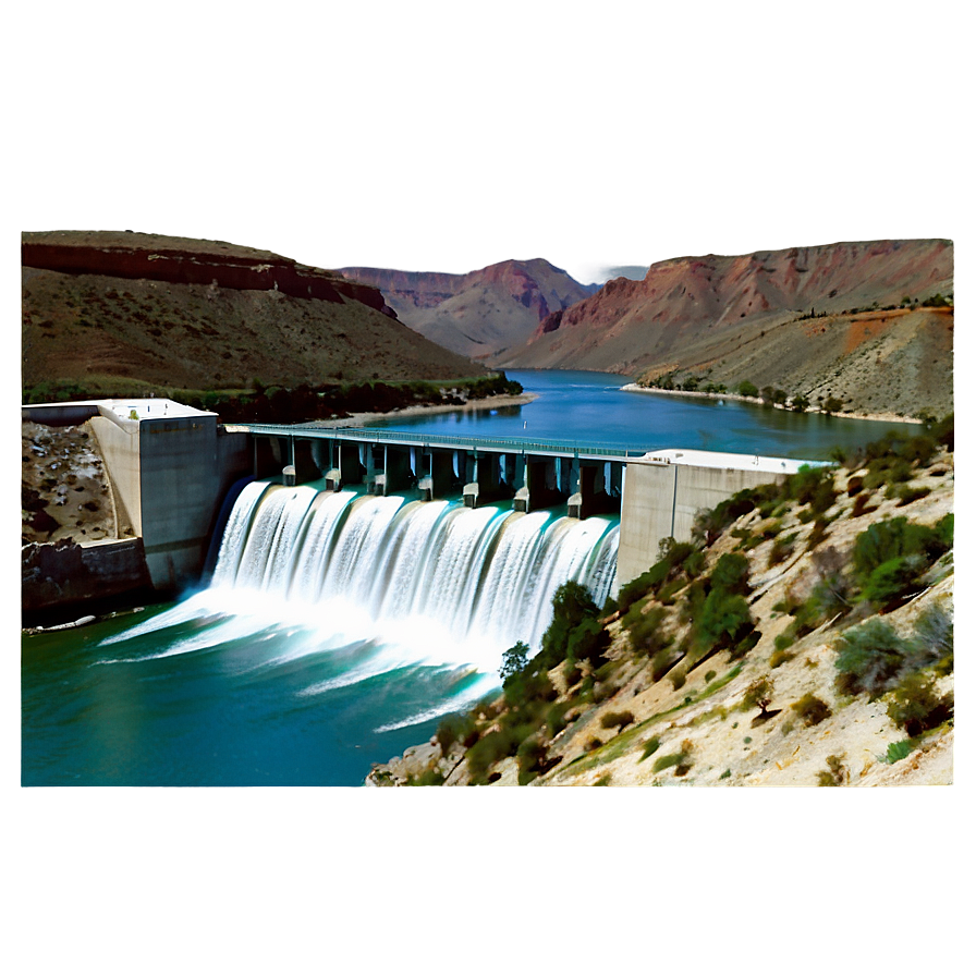 Upstream View Of Canyon Dam Png 41 PNG Image