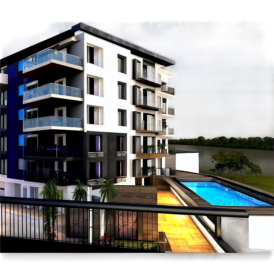 Urban Apartment Balcony Png 06272024 PNG Image