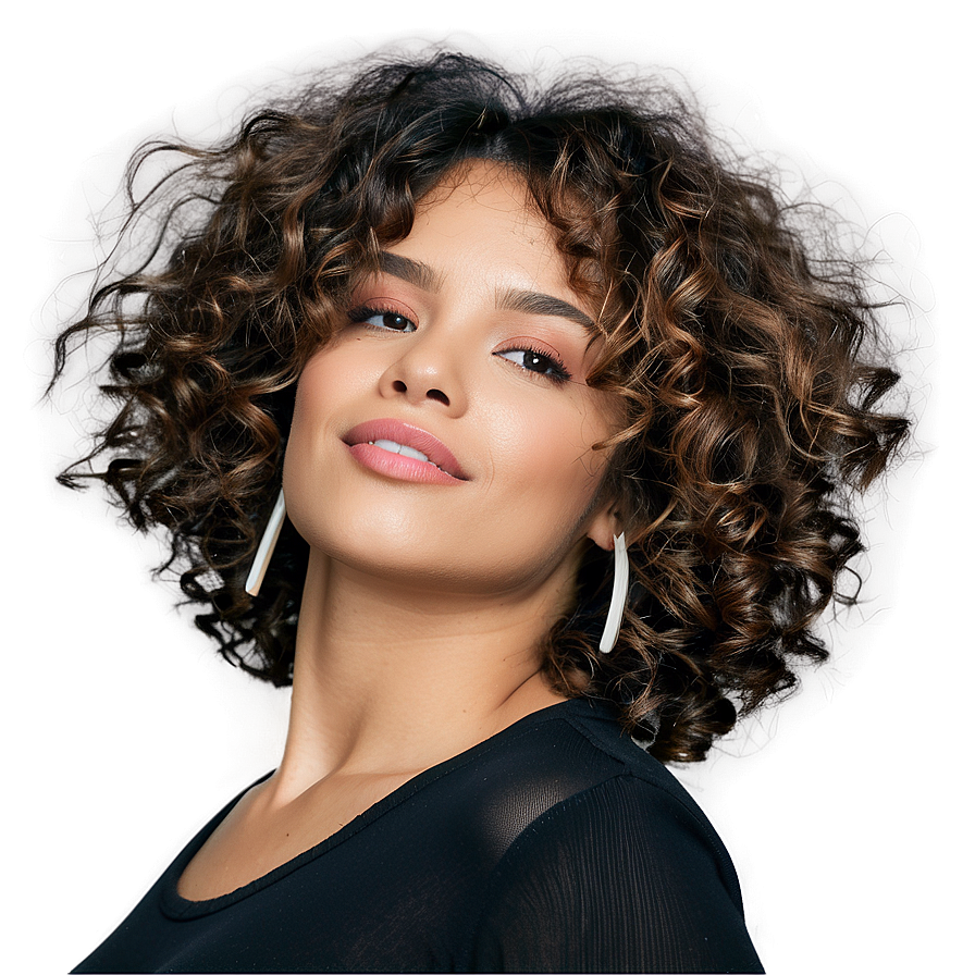 Urban Curly Hair Look Png 37 PNG Image