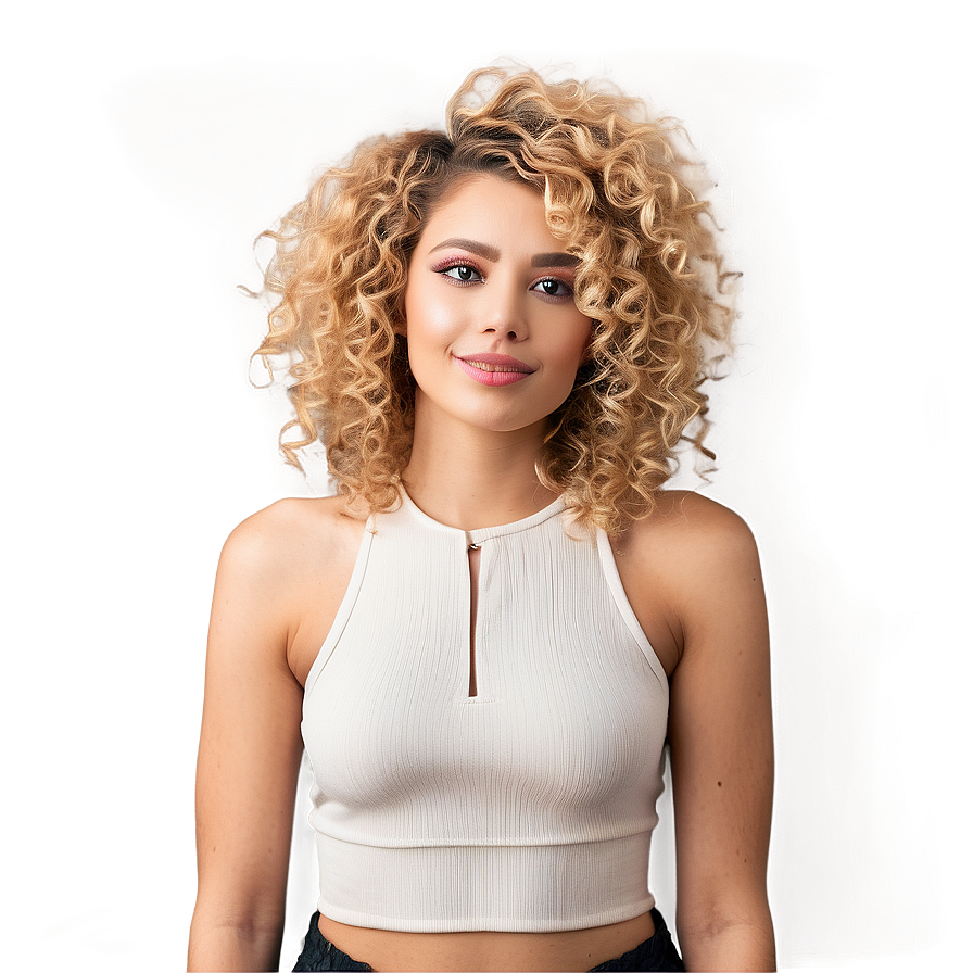 Urban Curly Hair Look Png Uuo PNG Image