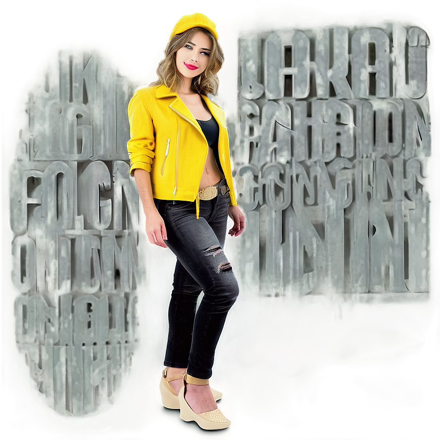 Urban Fashion Model Png Wrf PNG Image