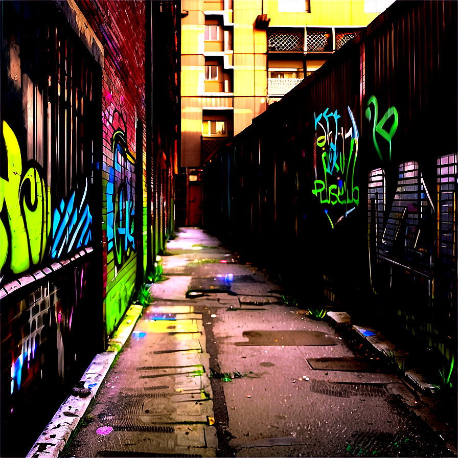 Urban Graffiti Alleyway Png 74 PNG Image