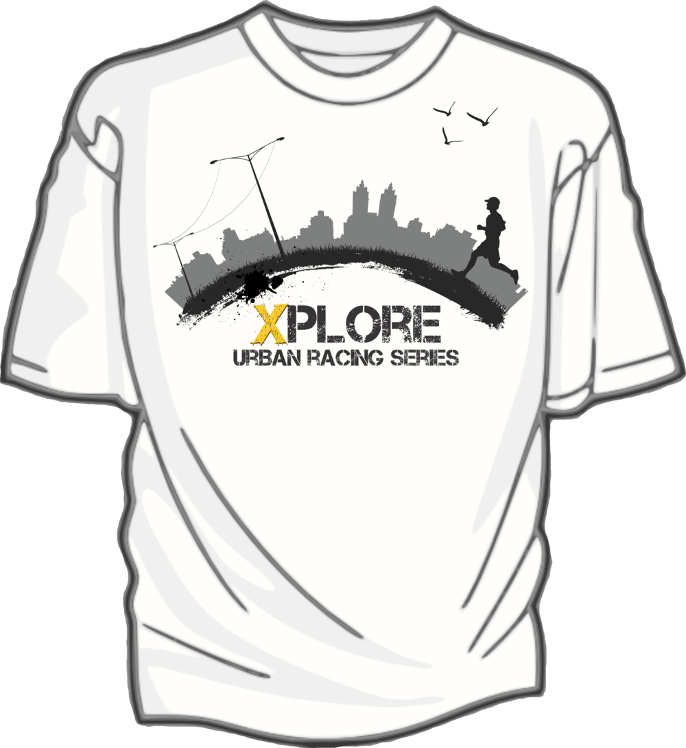 Urban Racing Series T Shirt Design PNG Image