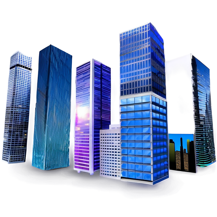 Urban Skyscraper Skyline Png Aud PNG Image