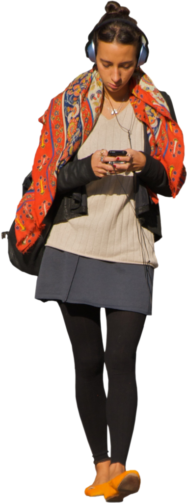 Urban Walk While Texting.png PNG Image