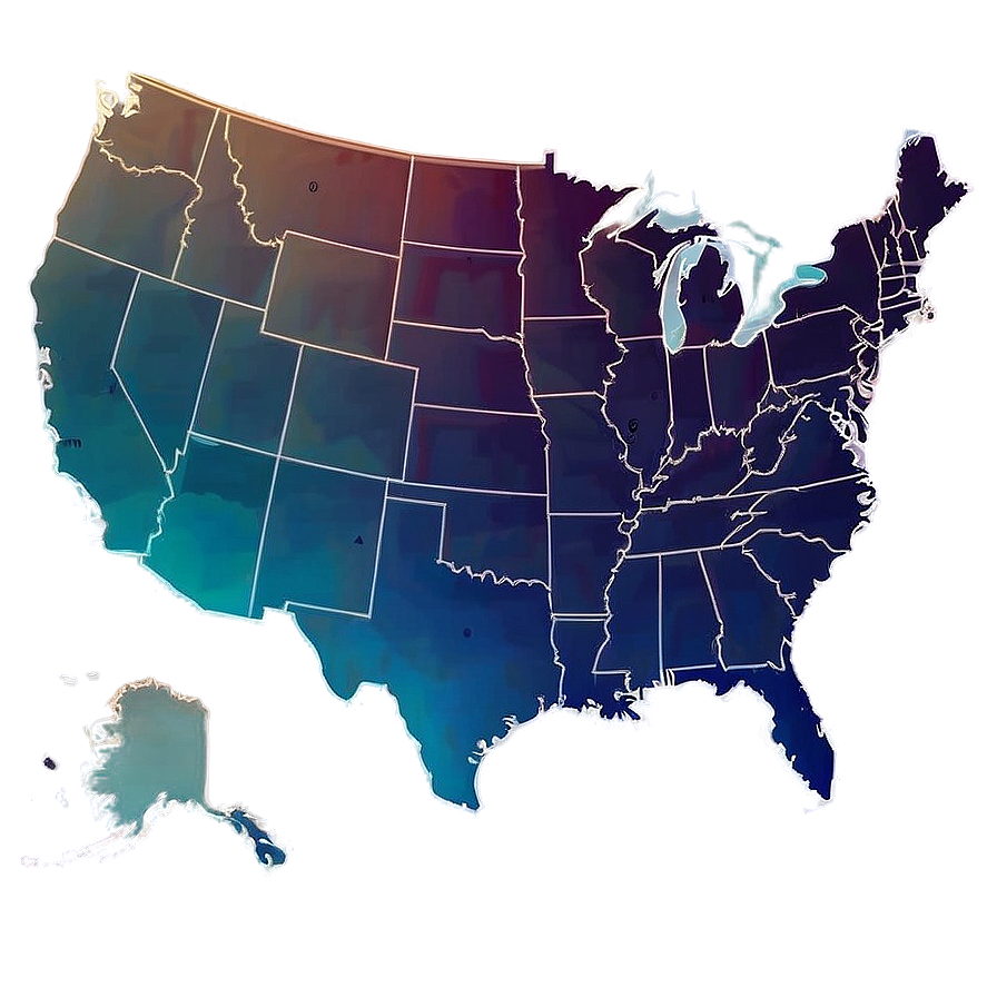 Us Map Outline For Creative Projects Png Bgm97 PNG Image