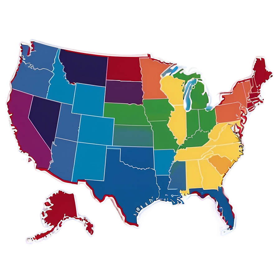 Us Map Outline For Students Png Yyc PNG Image