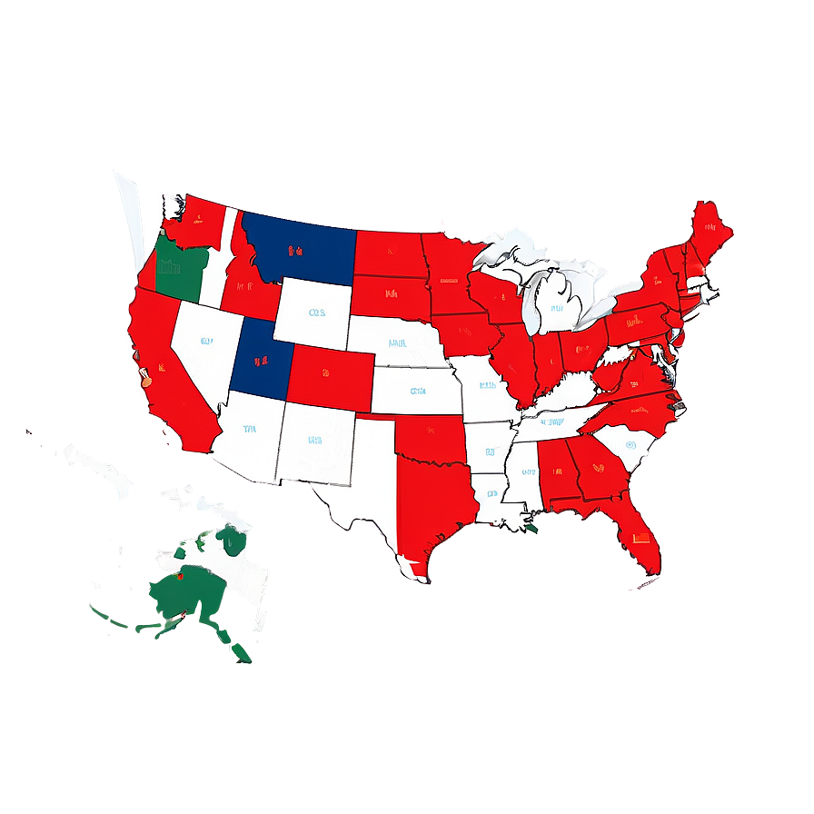 Us State Borders Map Outline Png 40 PNG Image