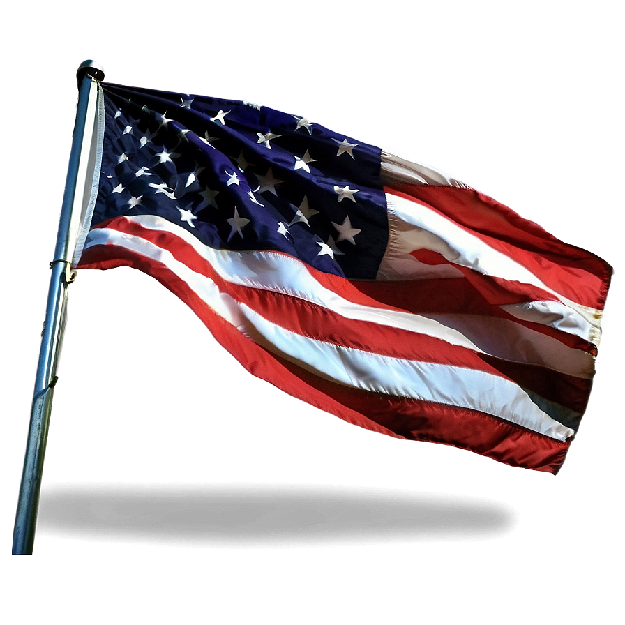 Usa Flag On Pole Png 19 PNG Image