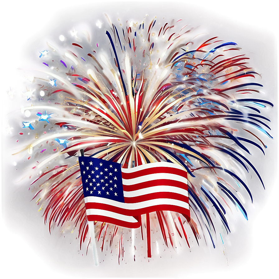 Usa Independence Day Fireworks Png Jel PNG Image