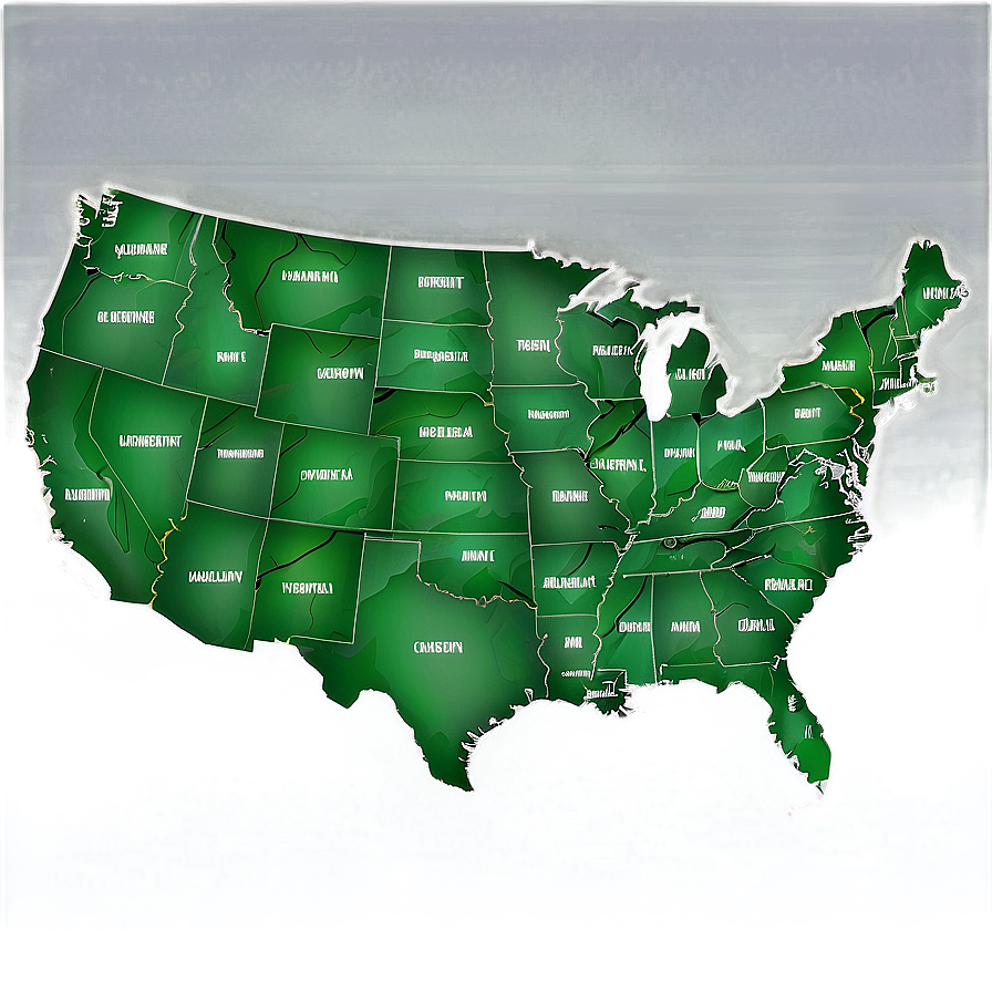 Usa Map For Powerpoint Png Qsb95 PNG Image