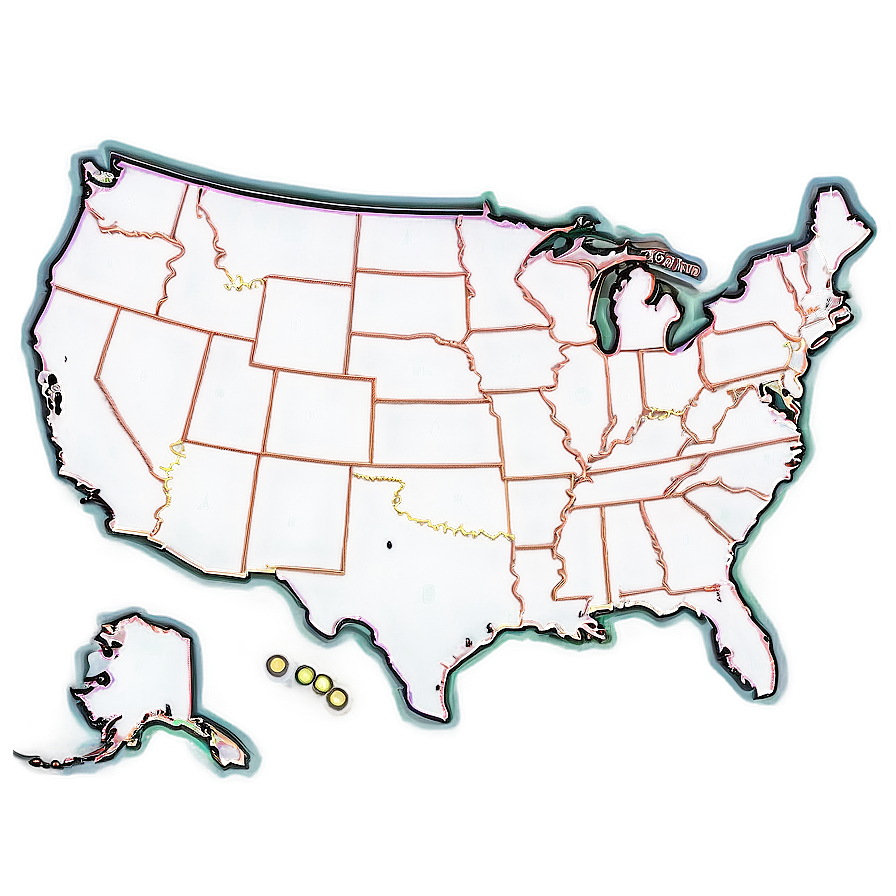 Usa Map Outline Png 94 PNG Image