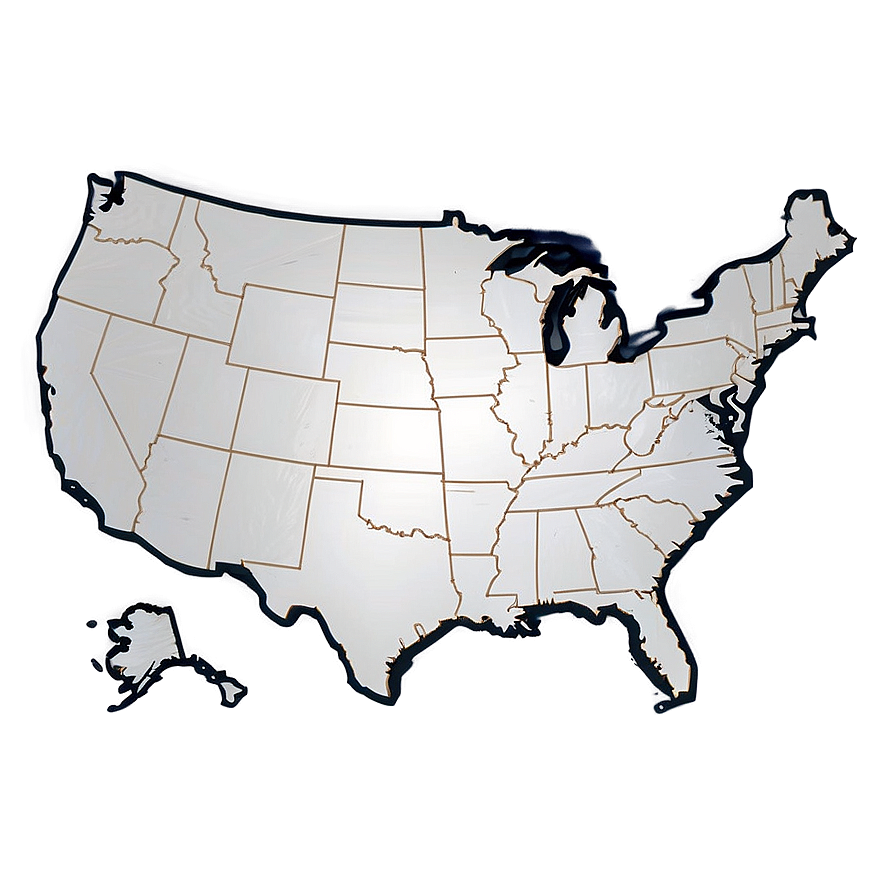 Usa Map Outline Png Jvr PNG Image