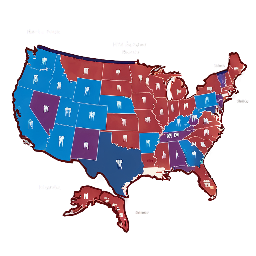 Usa Map With Capitals Png 05252024 PNG Image