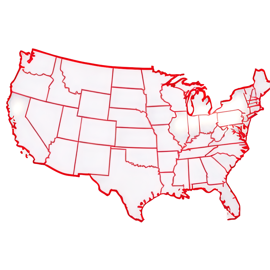 Usa Outline For Educational Use Png Sjr51 PNG Image