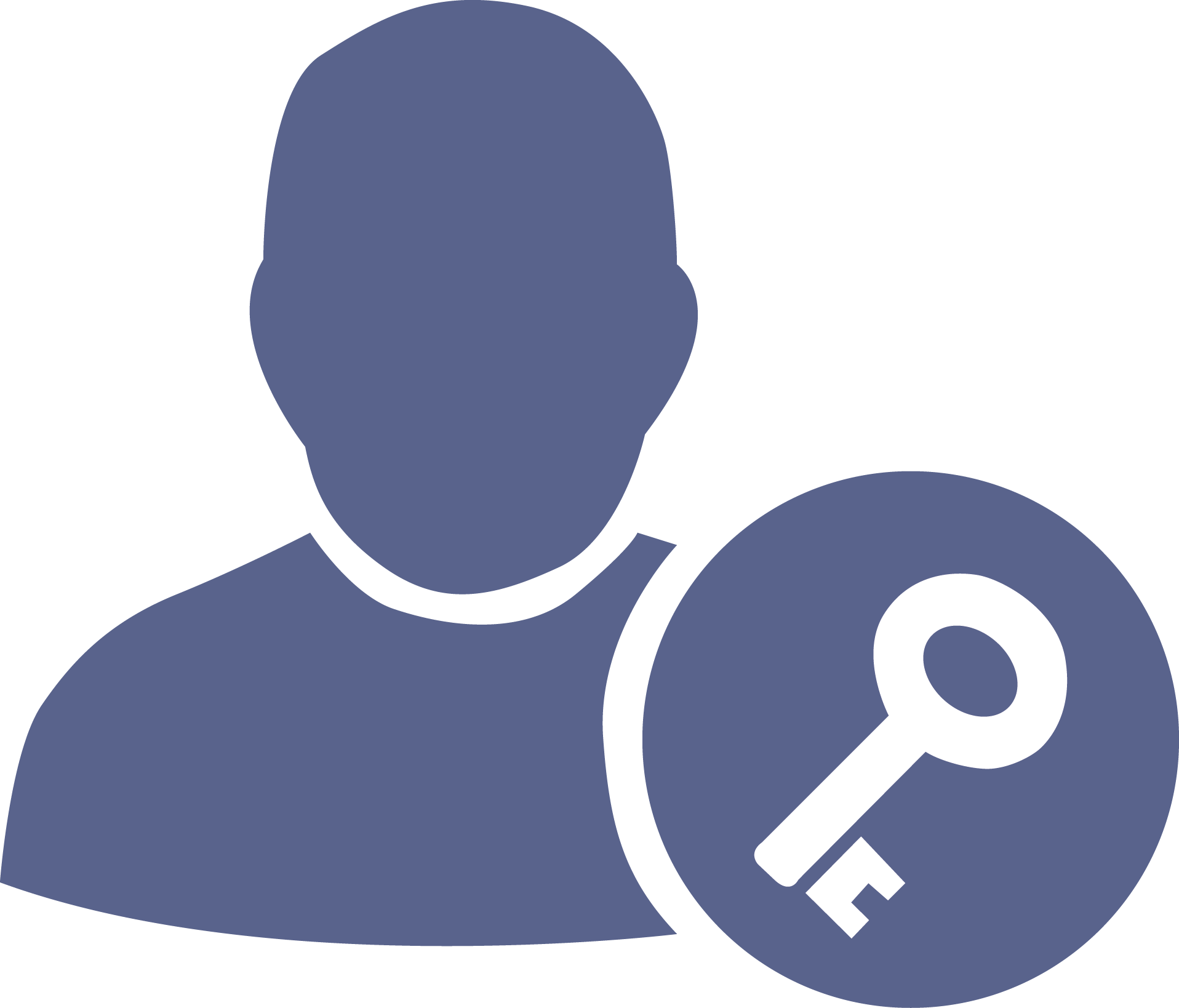 User Profile Key Icon PNG Image