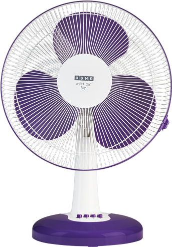 Usha Mist Air Icy Table Fan Purple PNG Image