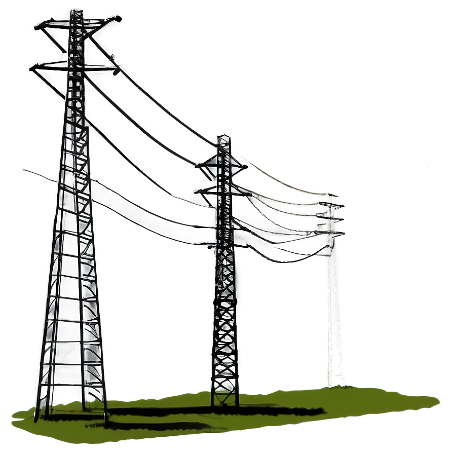 Utility Pole In Landscape Png Iwh PNG Image