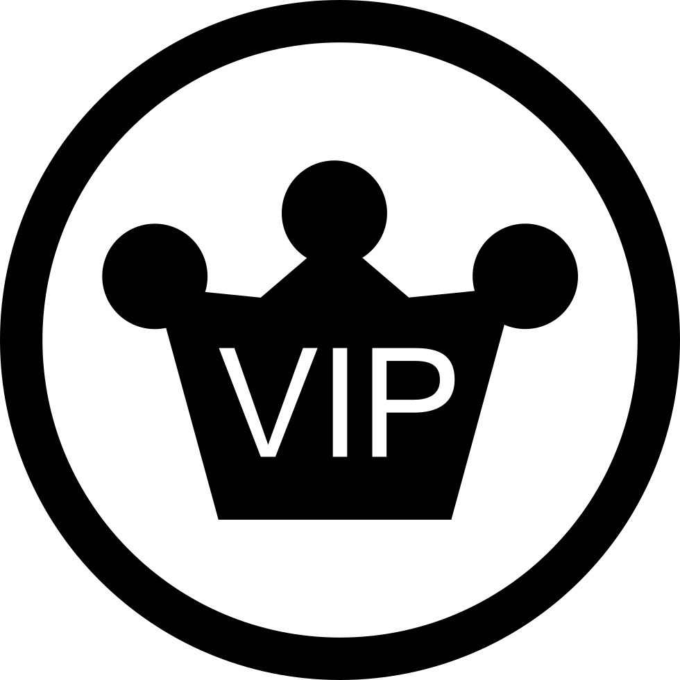 V I P Crown Icon PNG Image