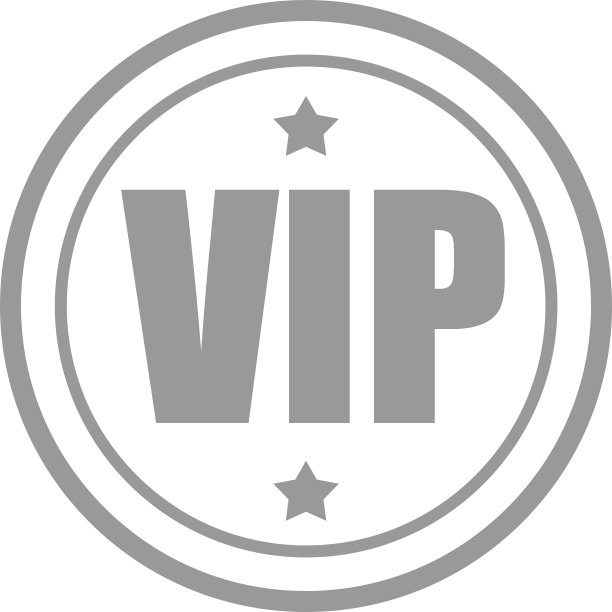 V I P Emblem Blue Background PNG Image