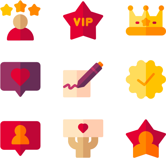 V I P Status Symbols Collection PNG Image