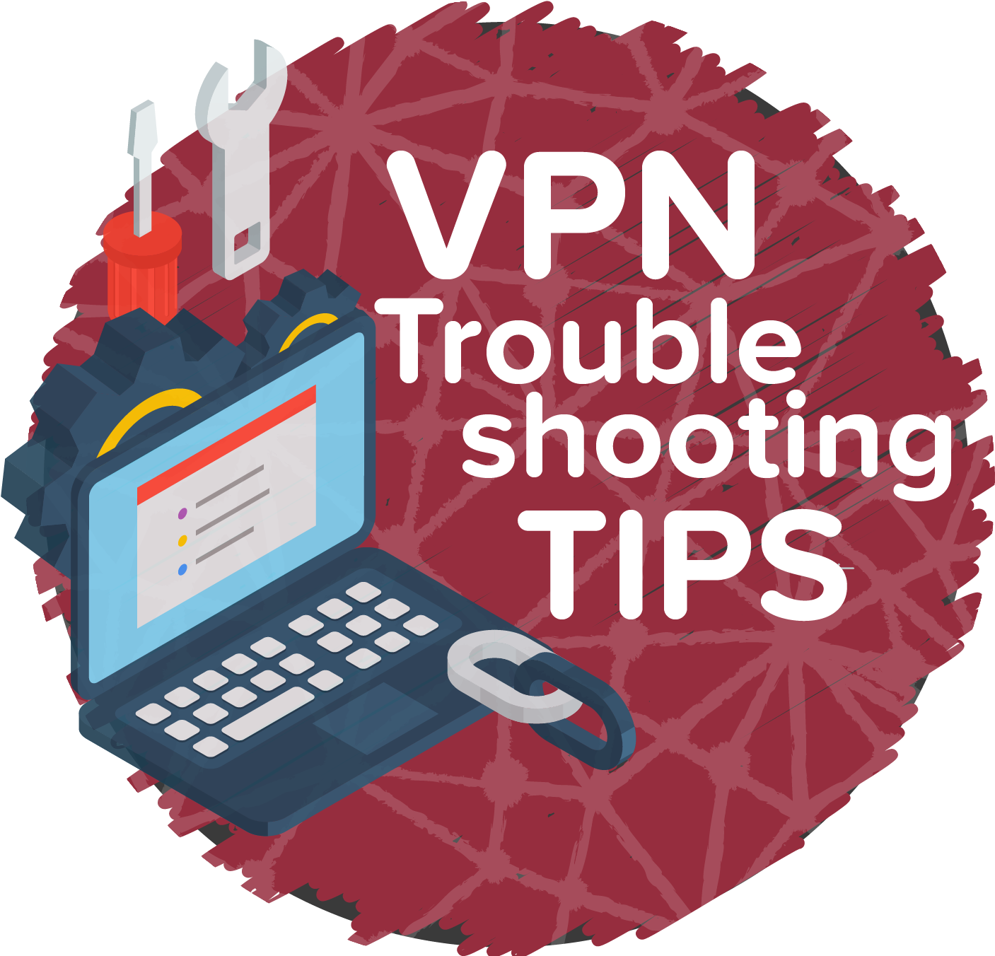 V P N Troubleshooting Tips Graphic PNG Image