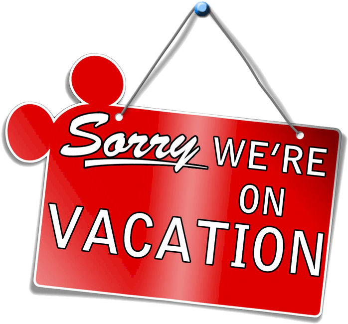 Vacation Notice Sign PNG Image