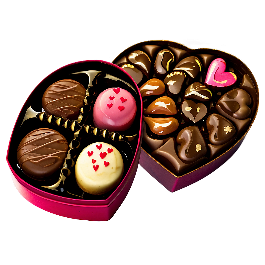 Valentine Chocolate Box Png 05242024 PNG Image