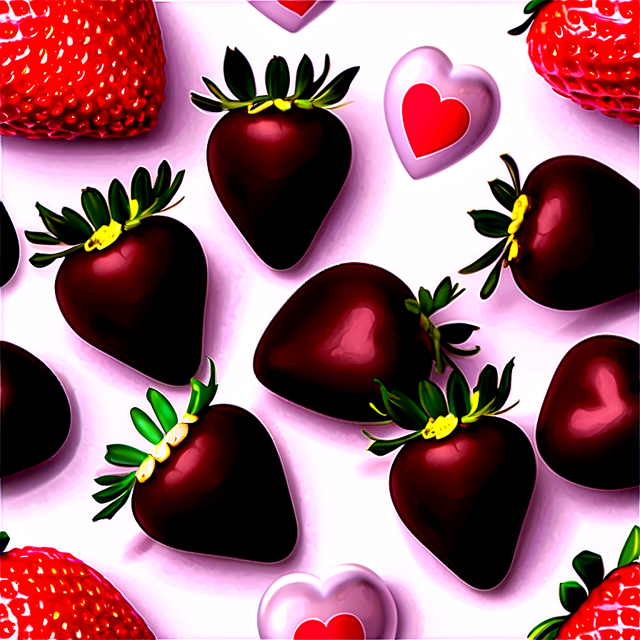 Valentines Day Chocolate Strawberries Png 69 PNG Image