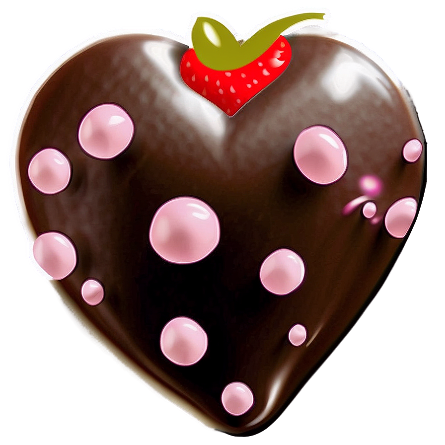 Valentines Day Chocolate Strawberries Png Uwb PNG Image