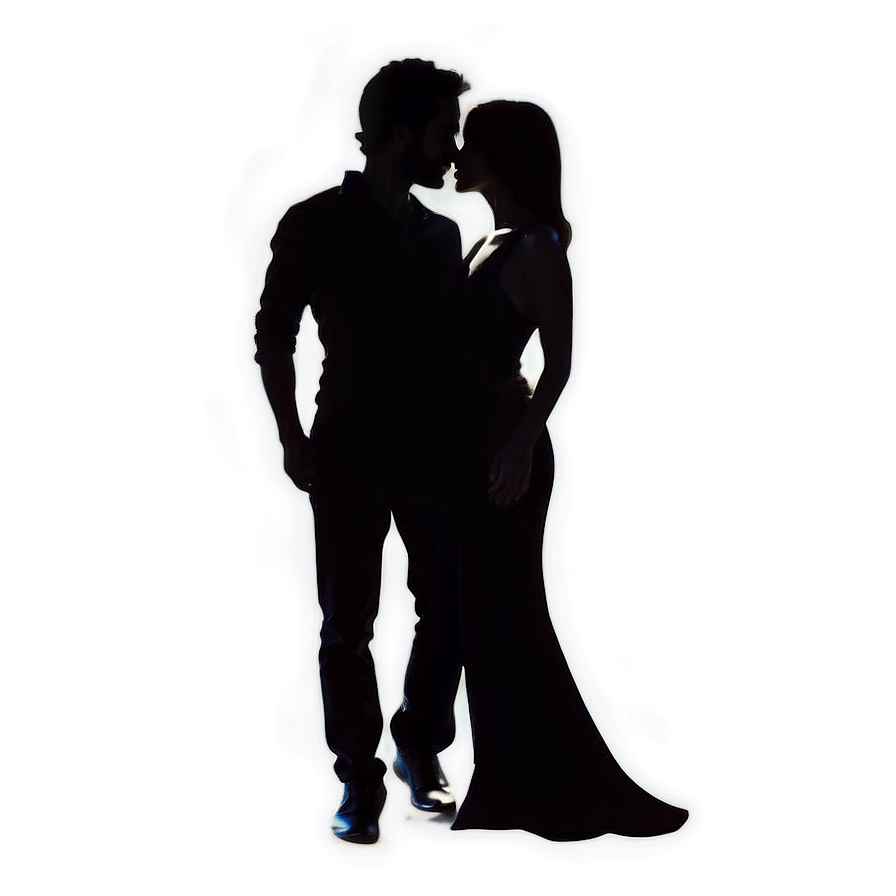 Valentines Day Couple Silhouette Png 05212024 PNG Image