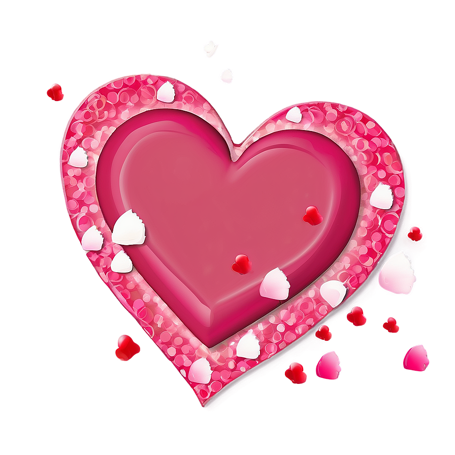 Valentines Day Heart Confetti Png Eoc92 PNG Image