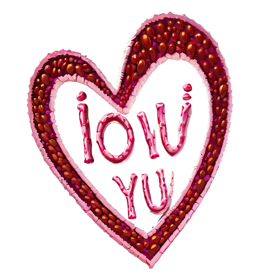 Valentines Day I Love You Text Png Slr PNG Image