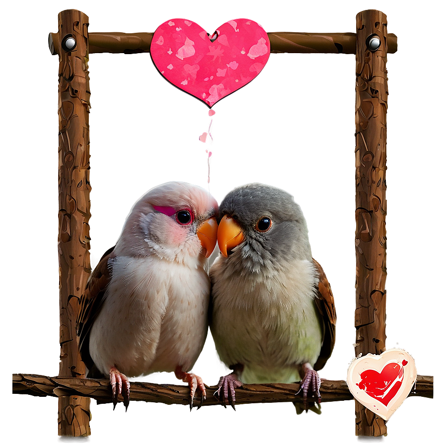 Valentines Day Love Birds Png 05232024 PNG Image