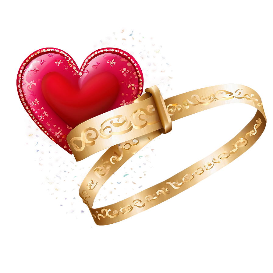 Valentines Day Ribbon Png Uyk PNG Image