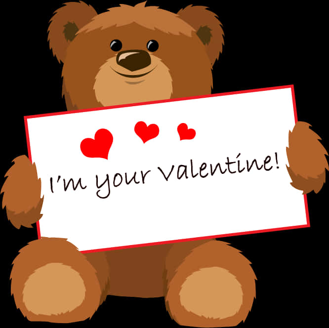 Valentines Day Teddy Bear PNG Image