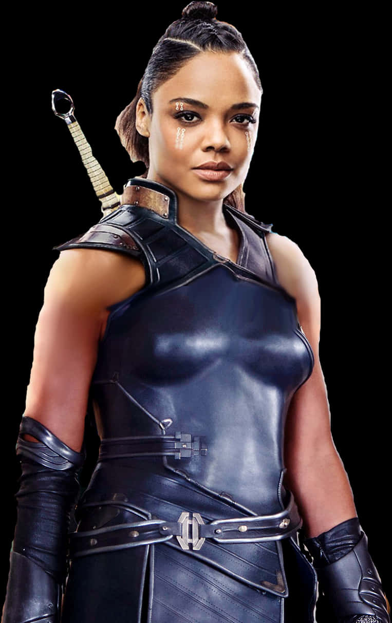 Valkyrie Avengers Portrait PNG Image