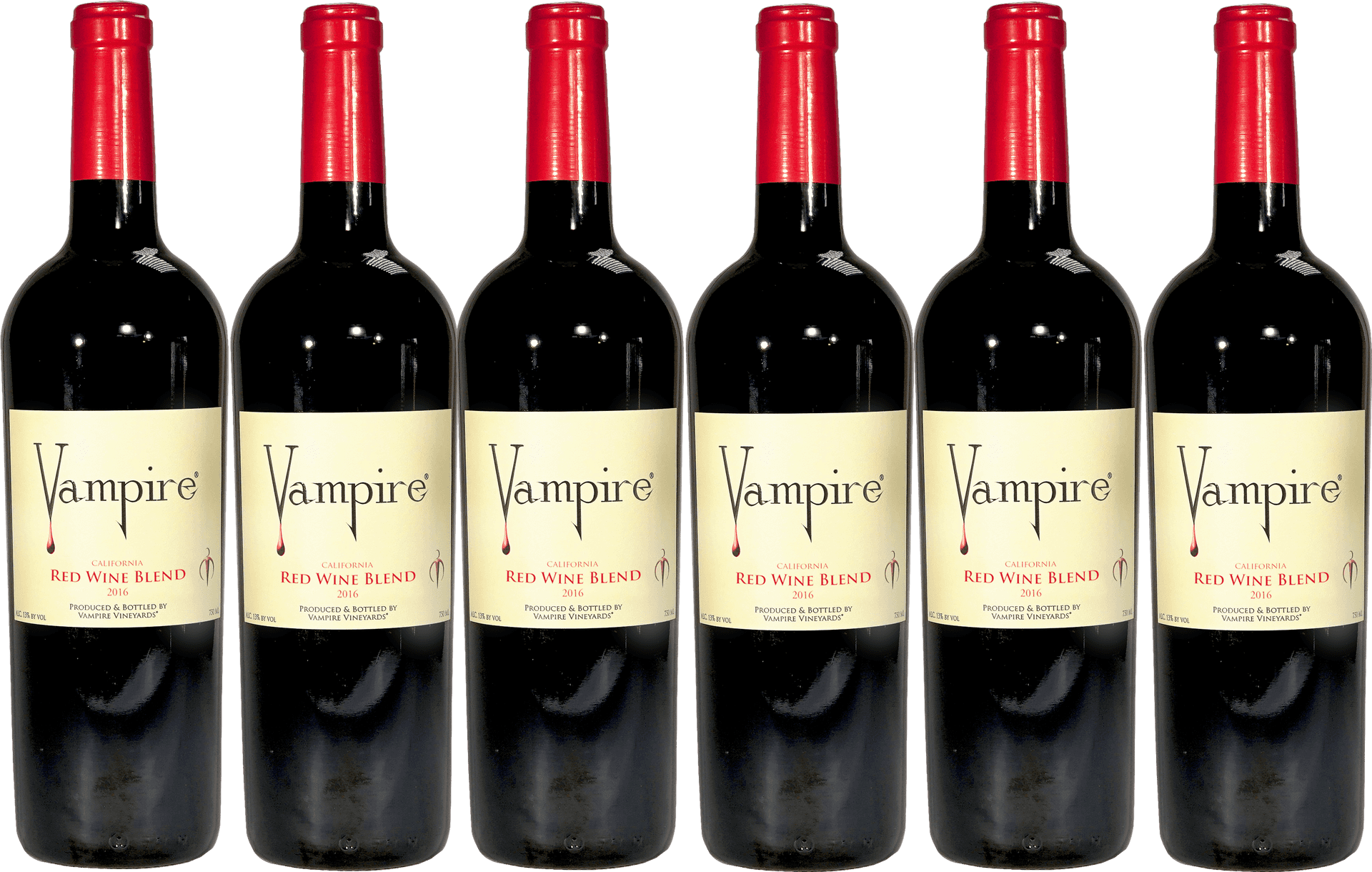 Vampire Red Wine Blend Bottles PNG Image