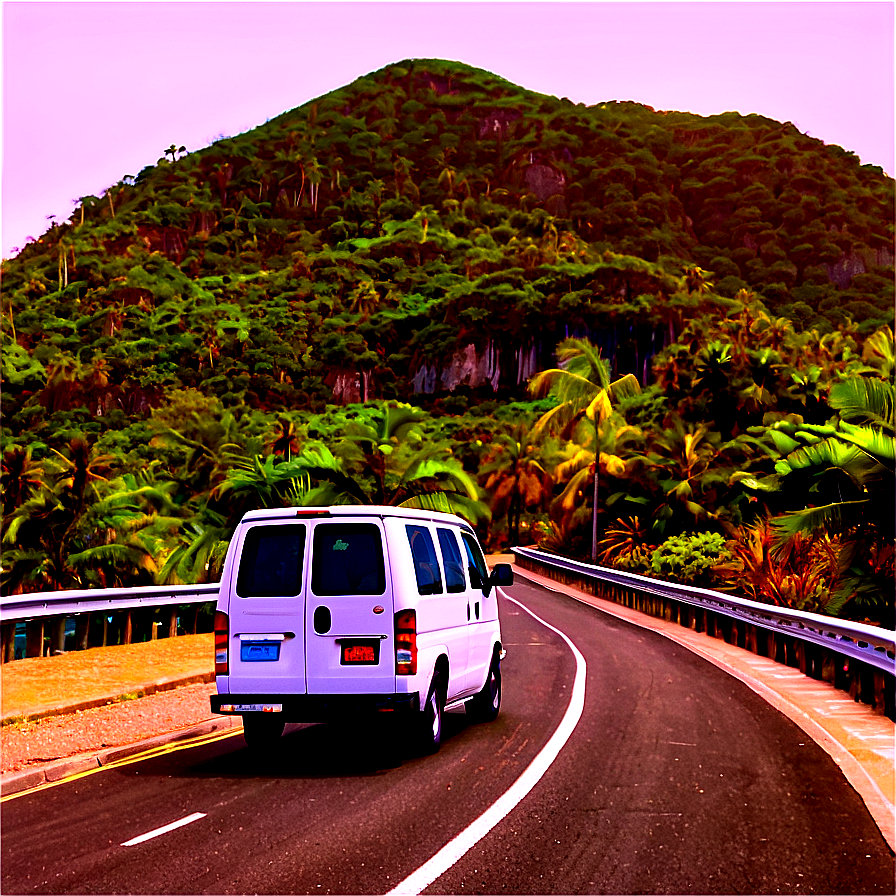 Van On Bridge View Png Uix57 PNG Image