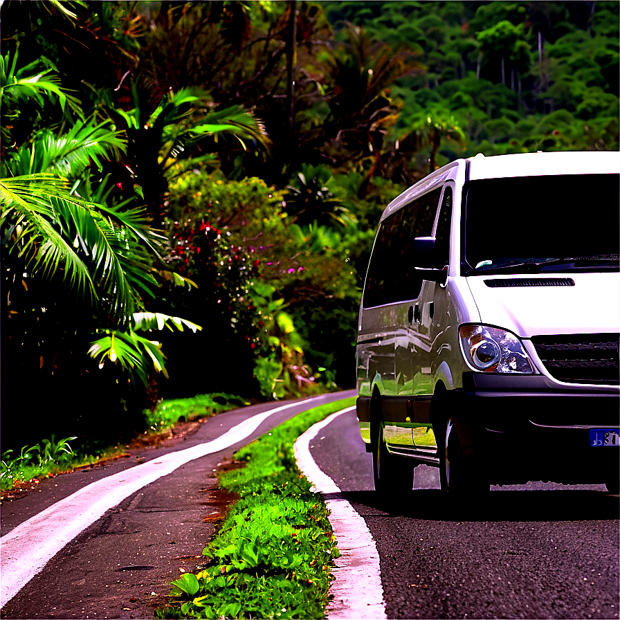 Van On Coastal Road Png 80 PNG Image