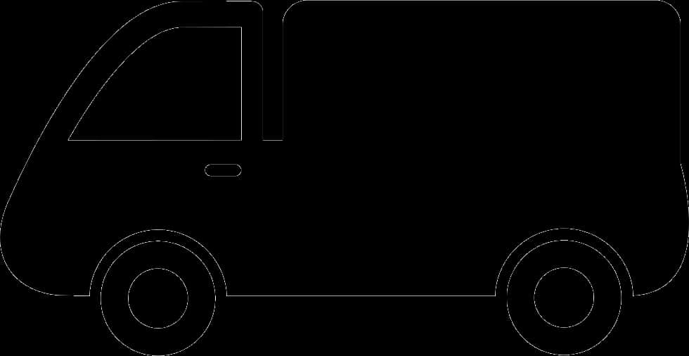 Van Silhouette Side View PNG Image